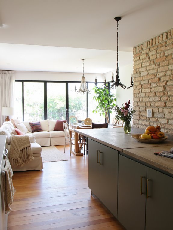 open concept living transformation