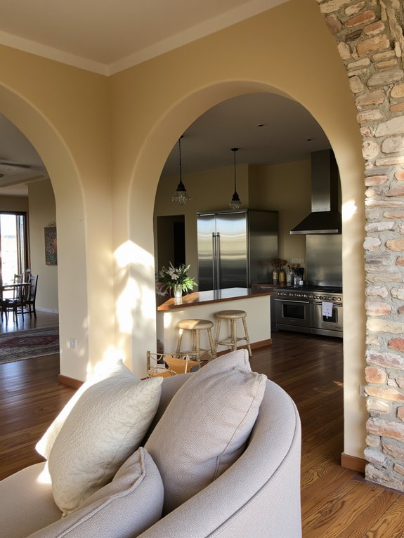 open floor plans enhance spaciousness