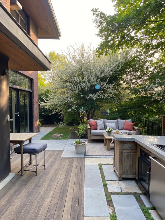 outdoor entertaining and relaxation