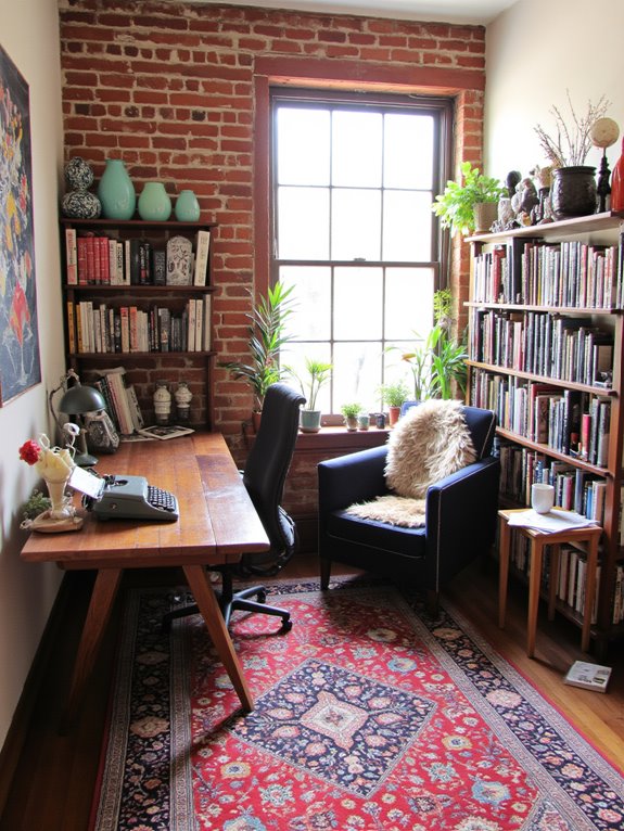 personalized eclectic home office
