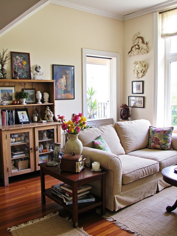 personalized home with collectibles