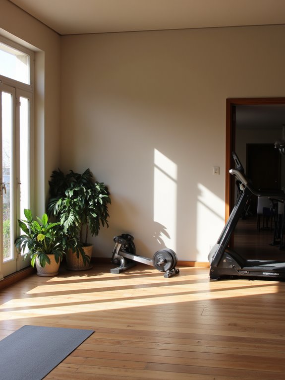 personalized home workout space