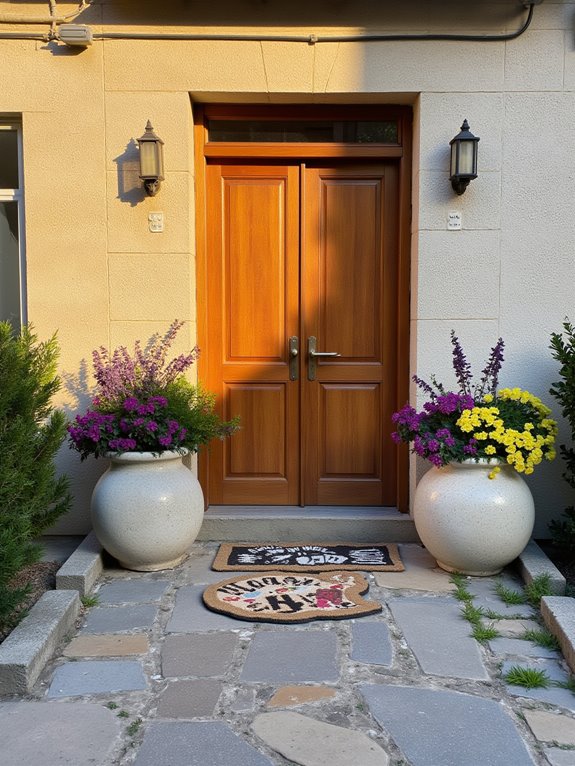 personalized welcoming entrance decor