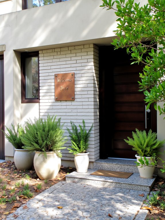 personalized welcoming entryway signs