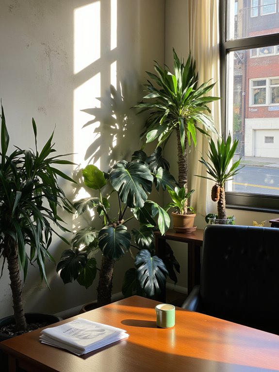plants enhance office ambiance