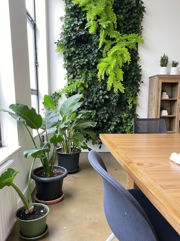 plants enhance office atmosphere