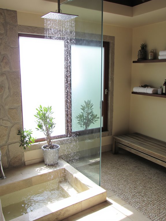 rainfall shower indulgent experience