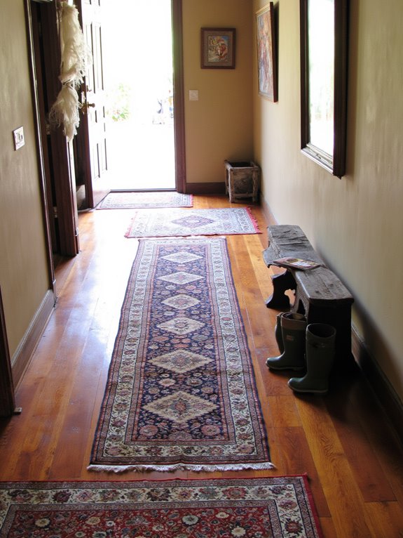rugs enhance foyer aesthetics