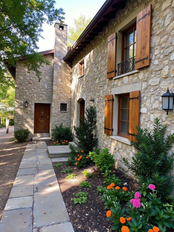 rustic charm with stone