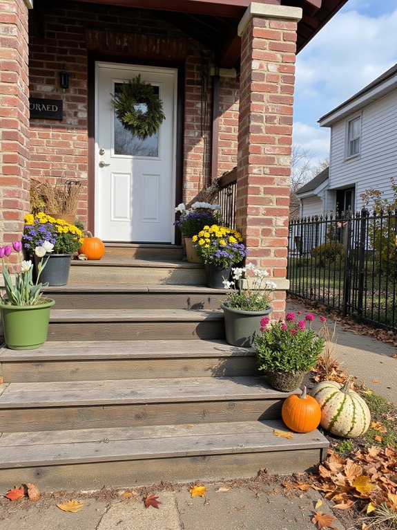 seasonal entrance decor changes