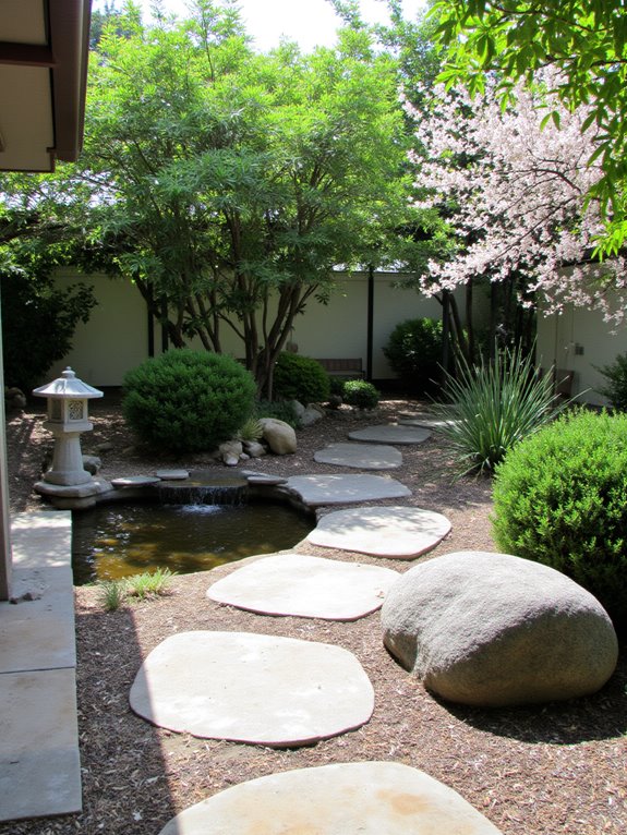 serene minimalist garden retreat