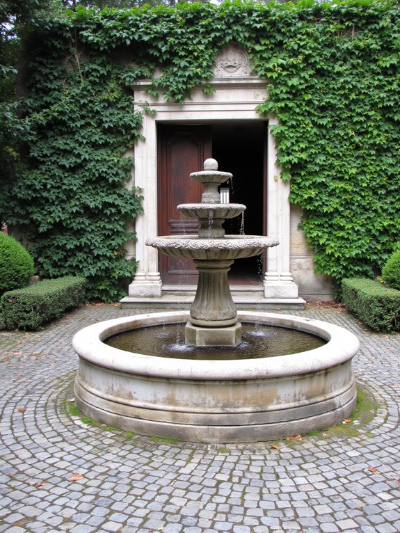 serene oasis entryway fountain