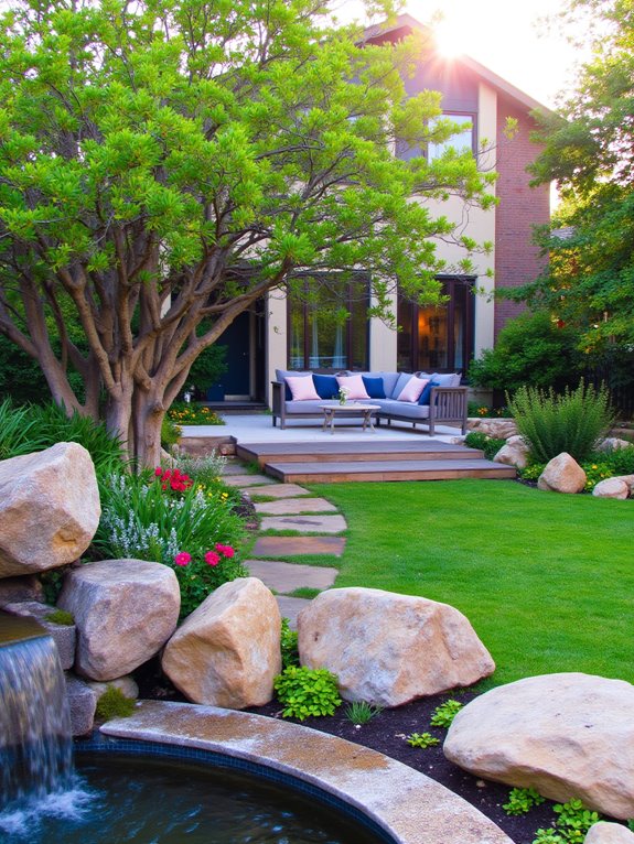 serene outdoor water feature