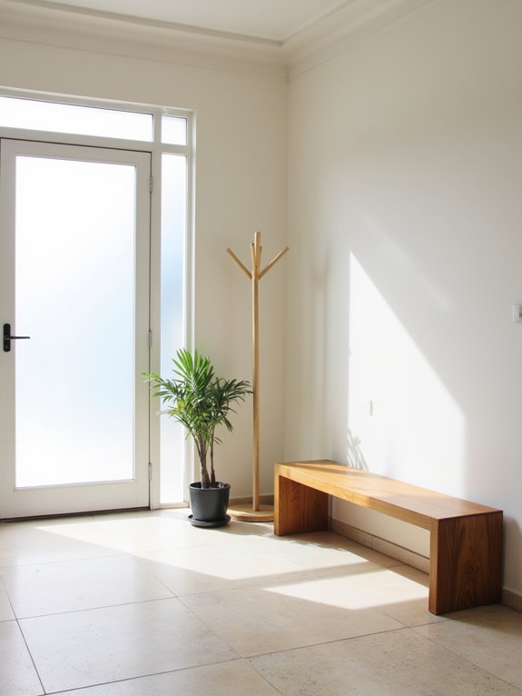 serene uncluttered entrance design