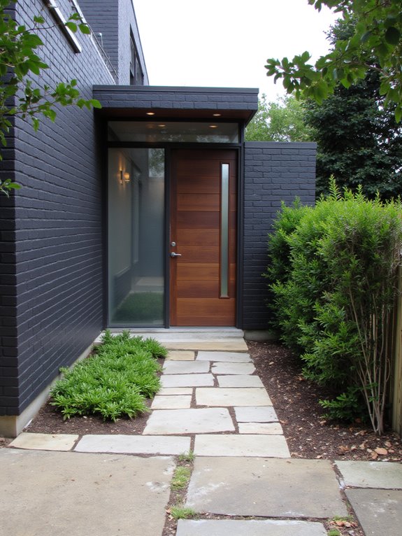 sleek bold entryway designs