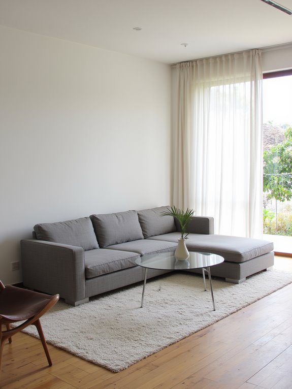 sleek minimalist furniture choices