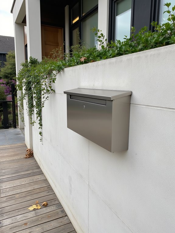 sleek modern mailbox design
