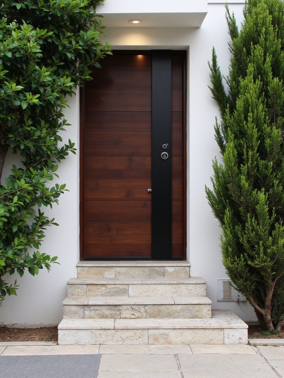 smart security villa entrance