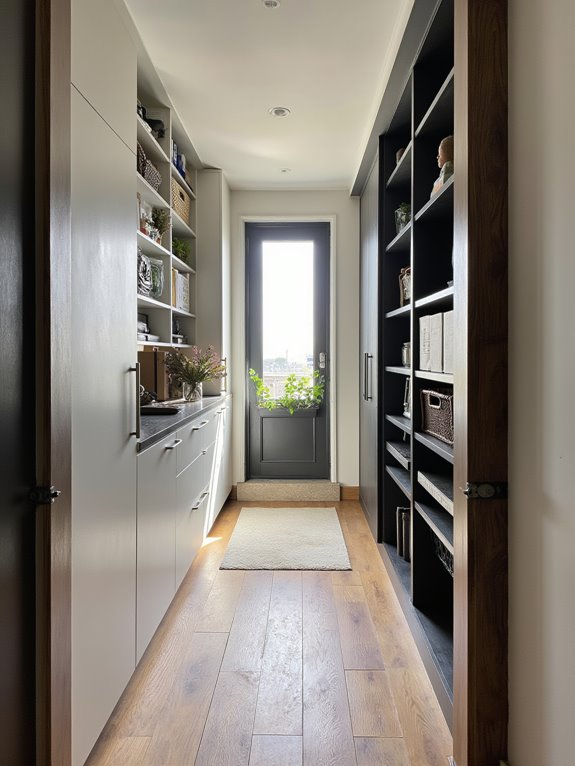 smart storage enhances hallways