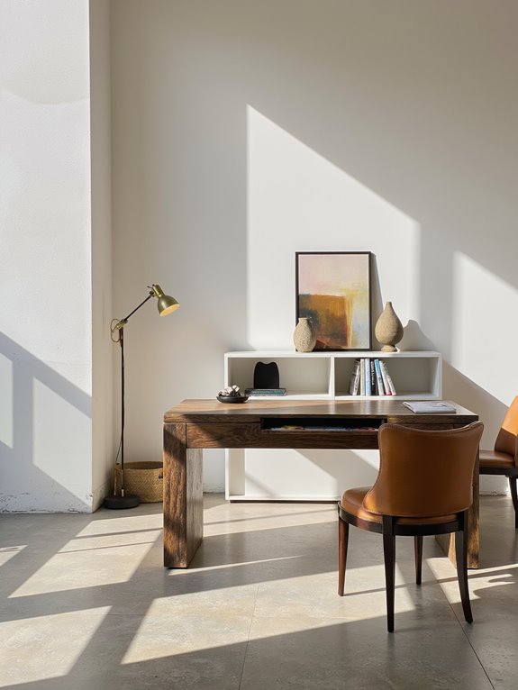 sophisticated serene office design