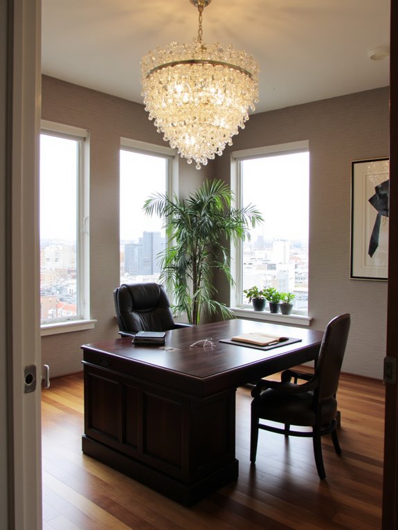 statement lighting enhances ambiance