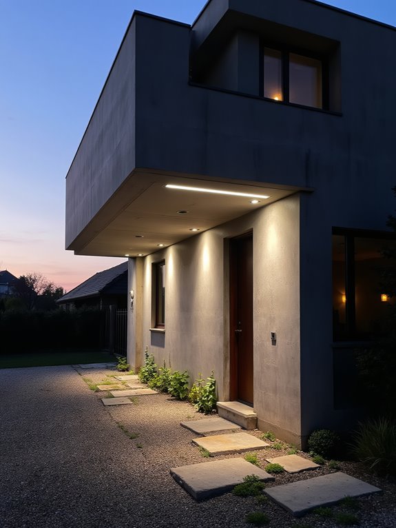 strategic lighting enhances architecture