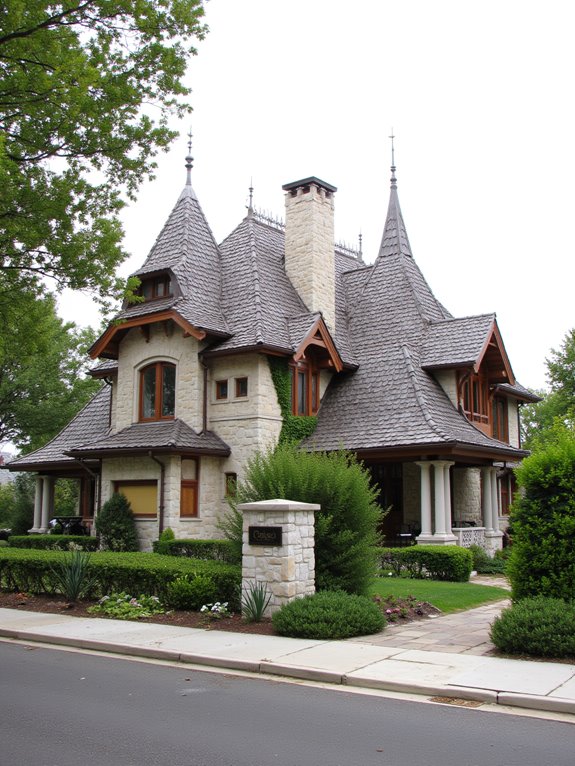 striking luxury home rooflines