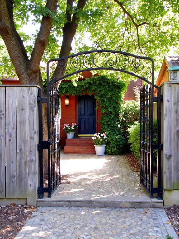 stylish fencing enhances privacy