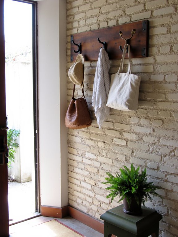 stylish functional entryway hooks