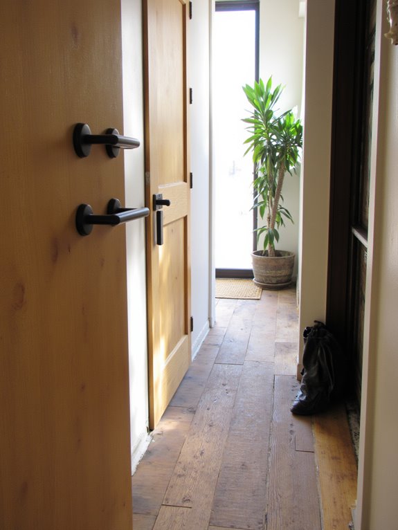 stylish hardware enhances aesthetics