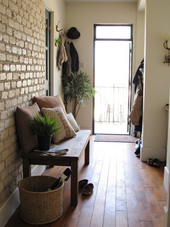 stylish practical hallway seating