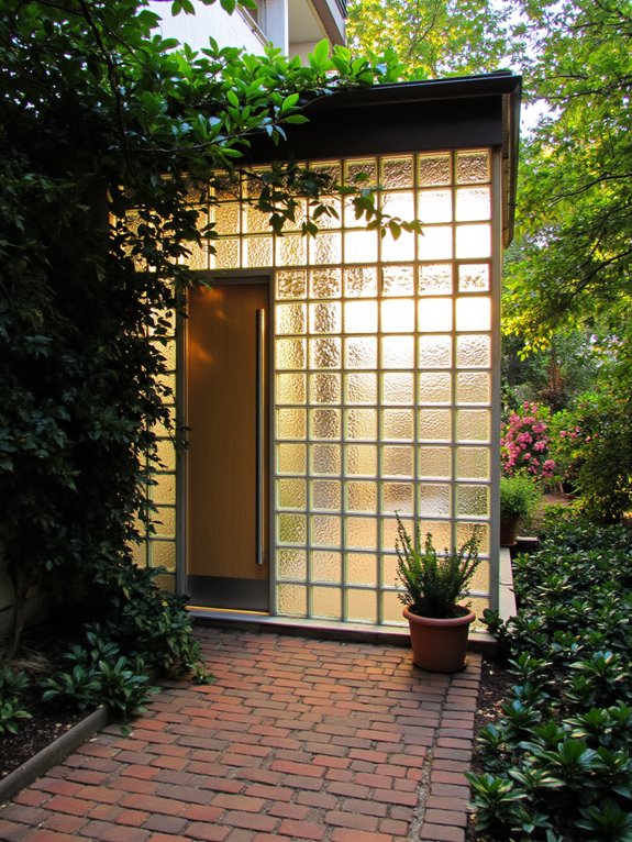 stylish privacy with light