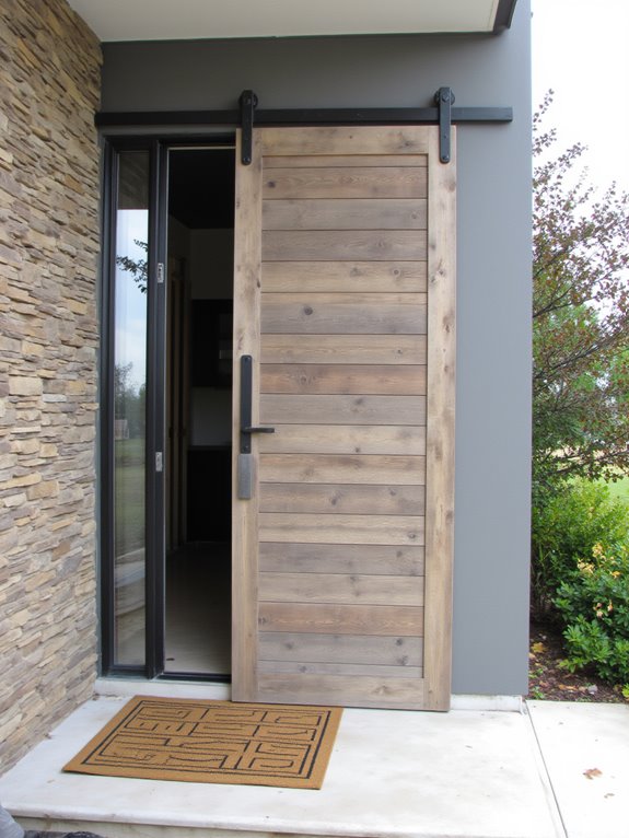 stylish space saving barn doors