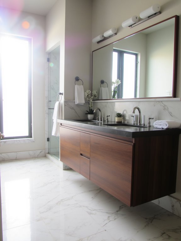 stylish space saving bathroom solution