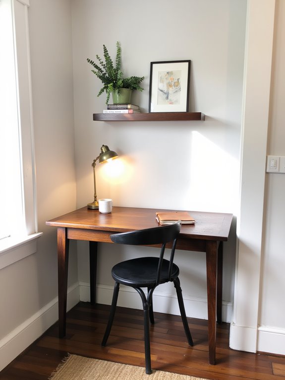 stylish vibrant productive workspace