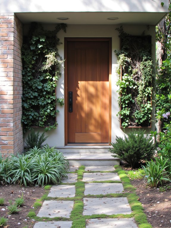 sustainable material entrance design