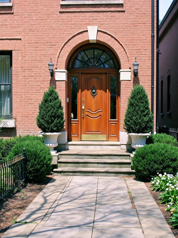 symmetrical entrance design appeal