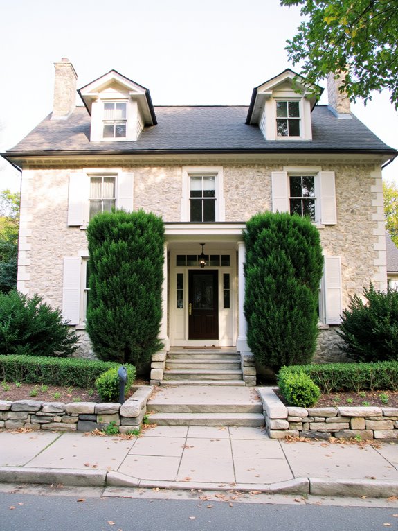 symmetrical facade design elements