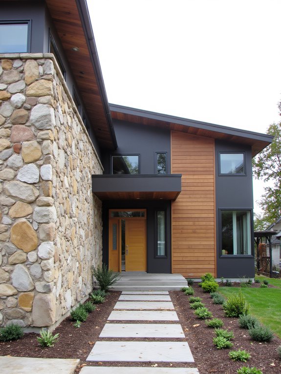textured facades enhance homes