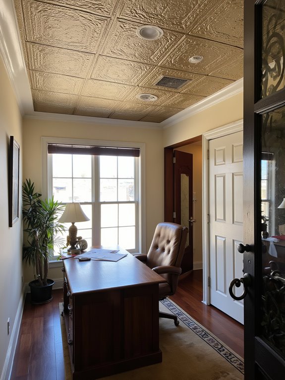 textured finishes enhance ceilings
