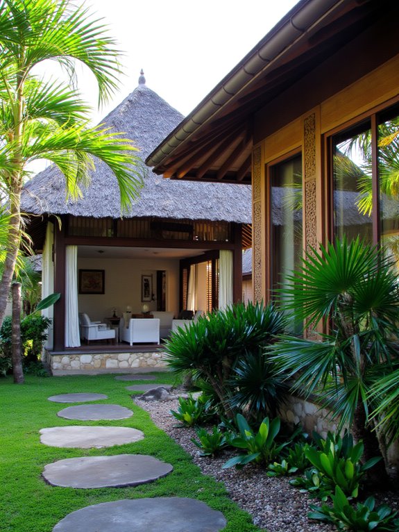traditional modern fusion villas