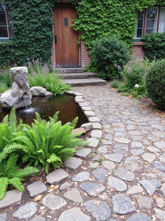 tranquil water feature oasis