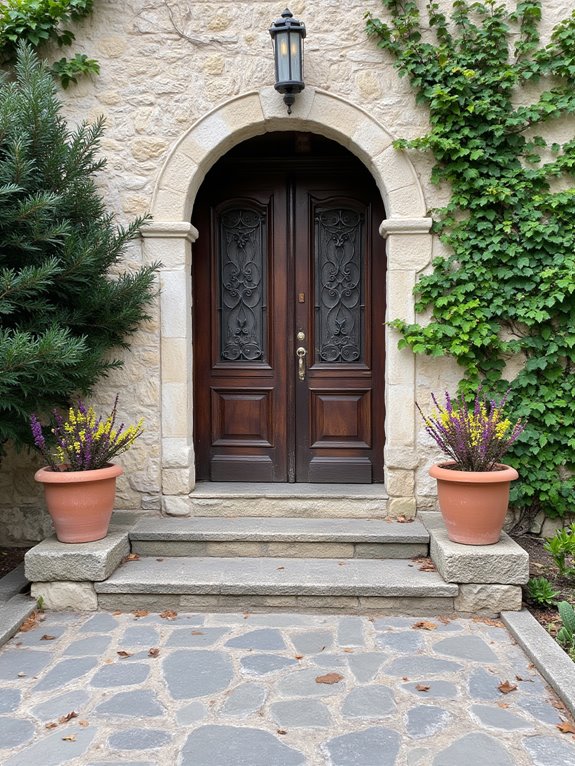 transformative double door entryway