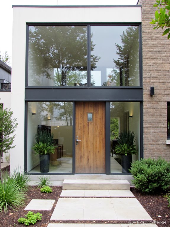 transparent glass design elements