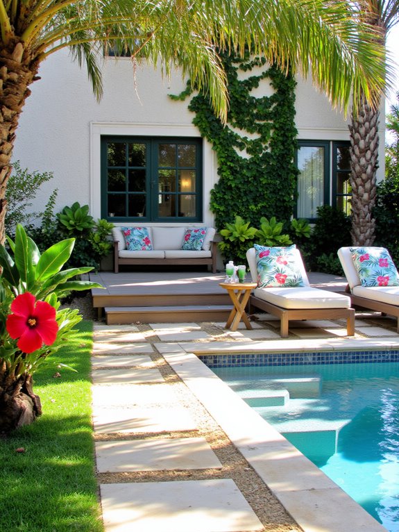 tropical oasis with relaxation