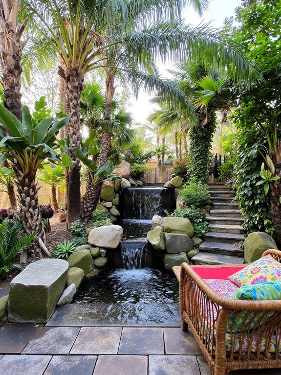 tropical villa garden paradise