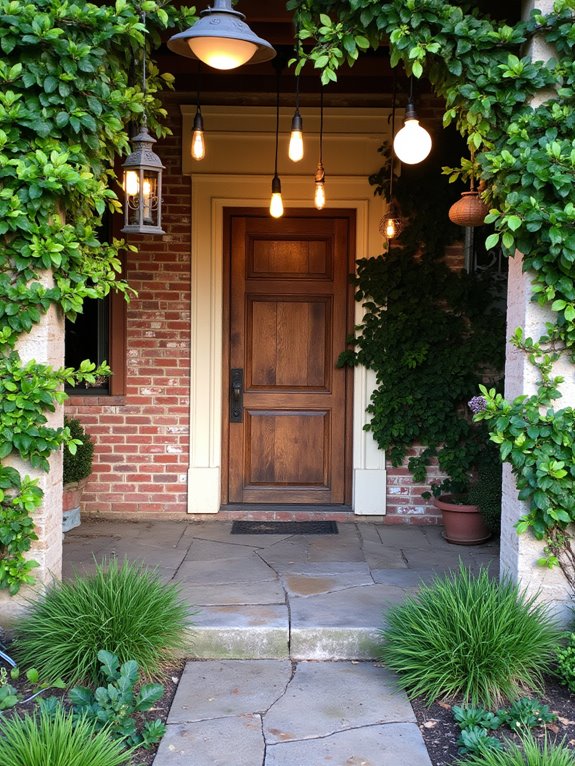 unique lighting for entrances