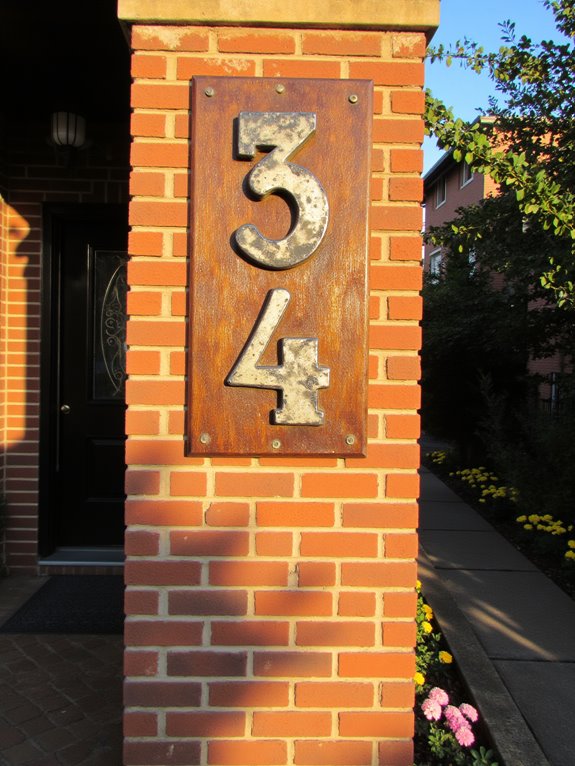 unique stylish house numbers