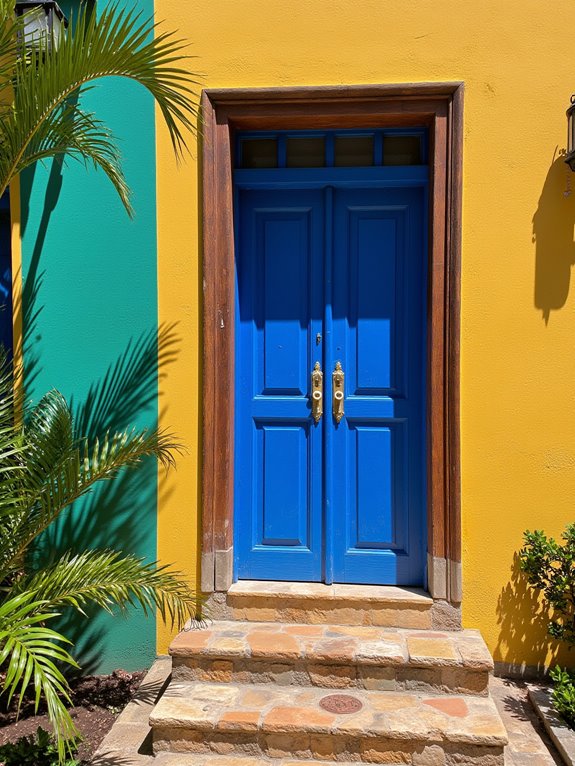 vibrant entrance color palettes