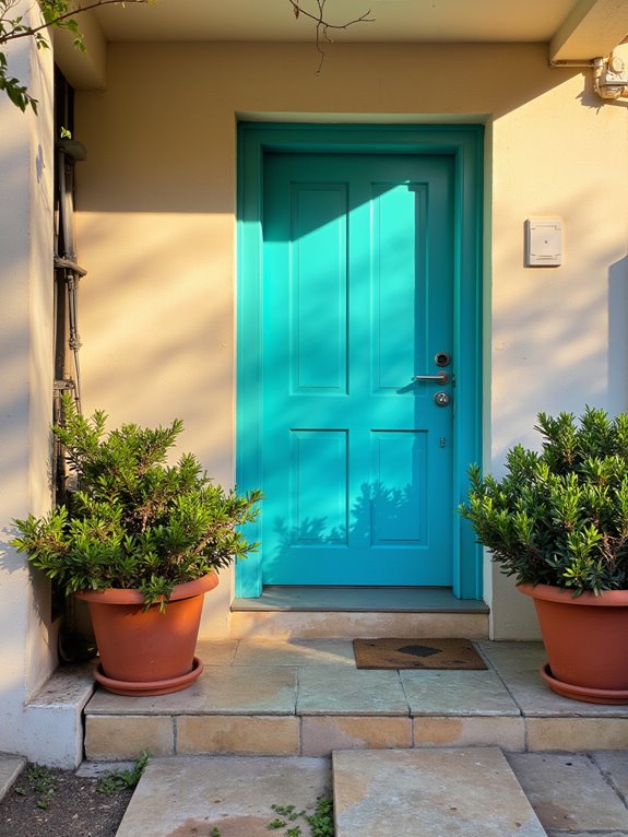 vibrant entrance door frames